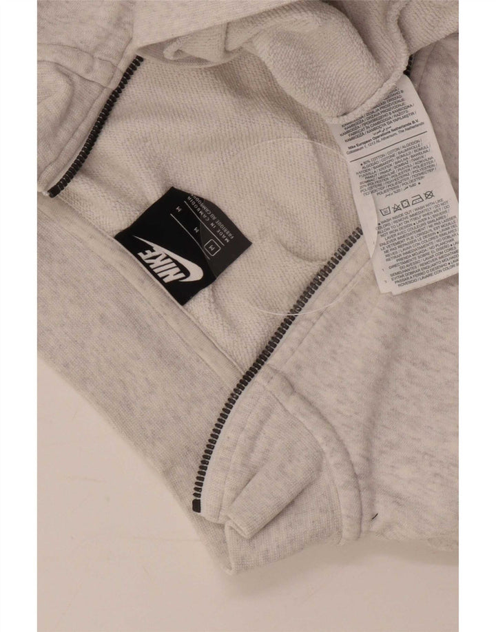 Nike Sweat-shirt surdimensionné à col zippé pour femme UK 14 Gris moyen