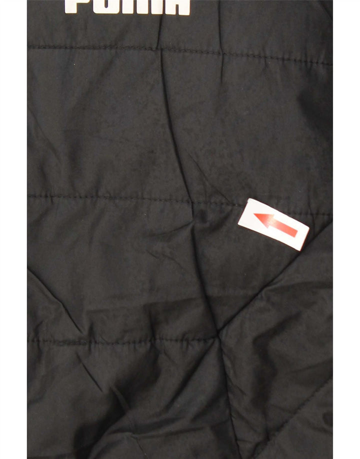 Puma Veste matelassée à capuche garçon 11-12 ans Noir Polyester