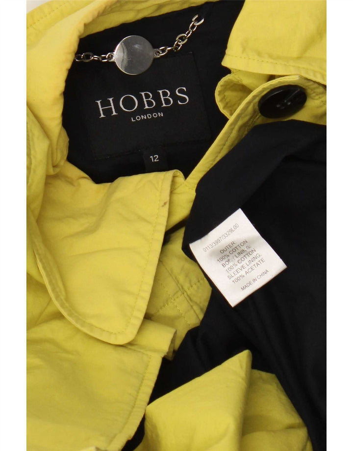 Hobbs Caban Femme UK 12 Coton Jaune Moyen