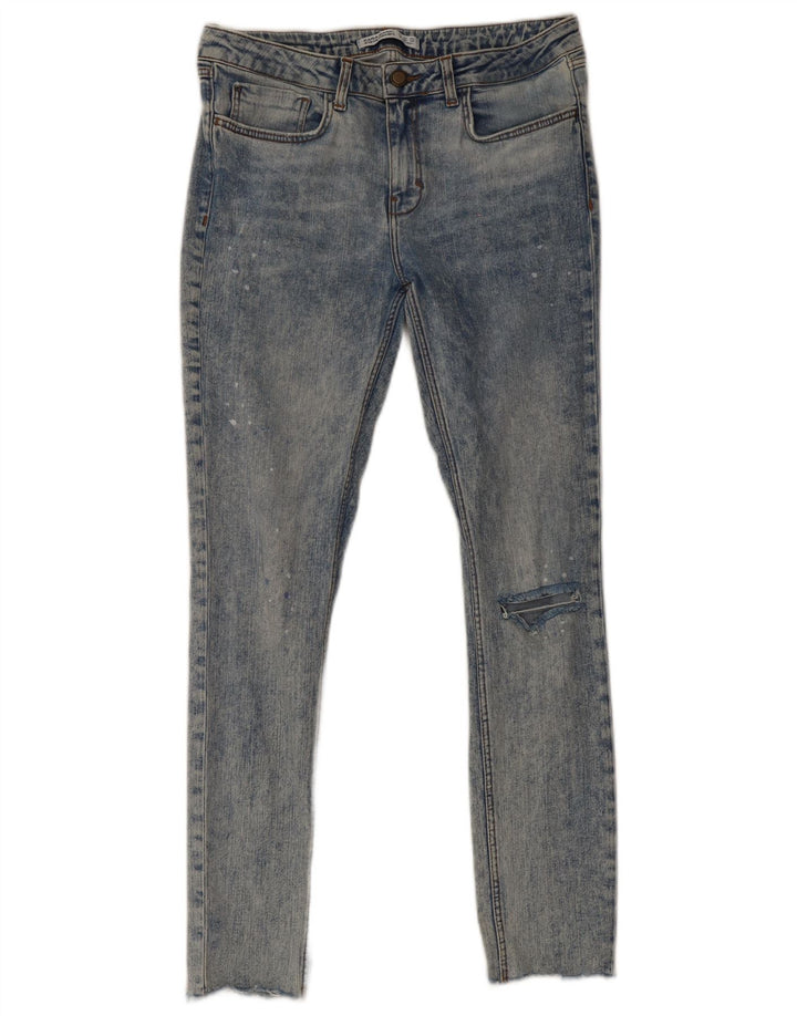 Zara Jean skinny pour femme EU 40 Medium W30 L29 Bleu