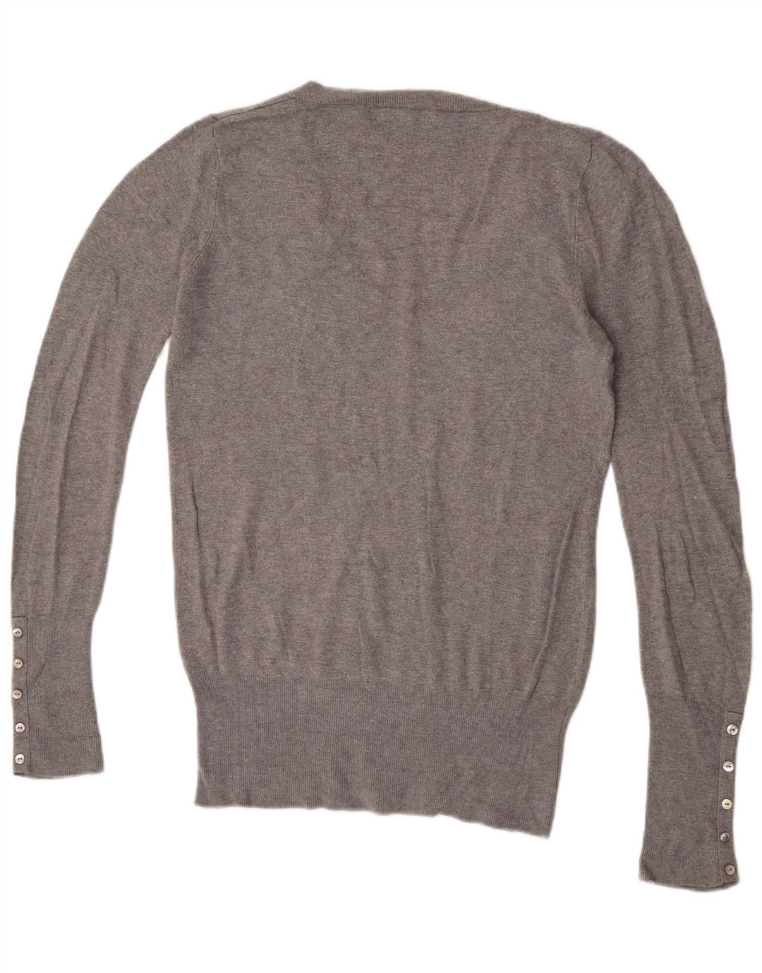 Zara Pull col V pour homme en rayonne mouchetée Gris Large