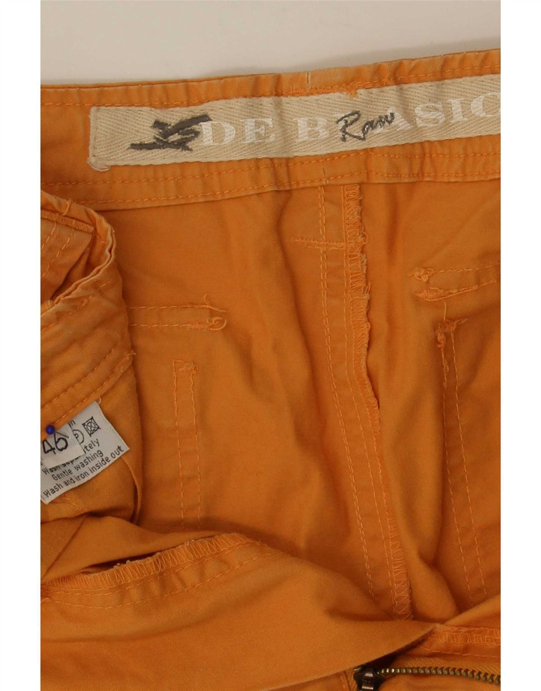short cargo homme vintage IT 46 Petit W32 Coton Orange