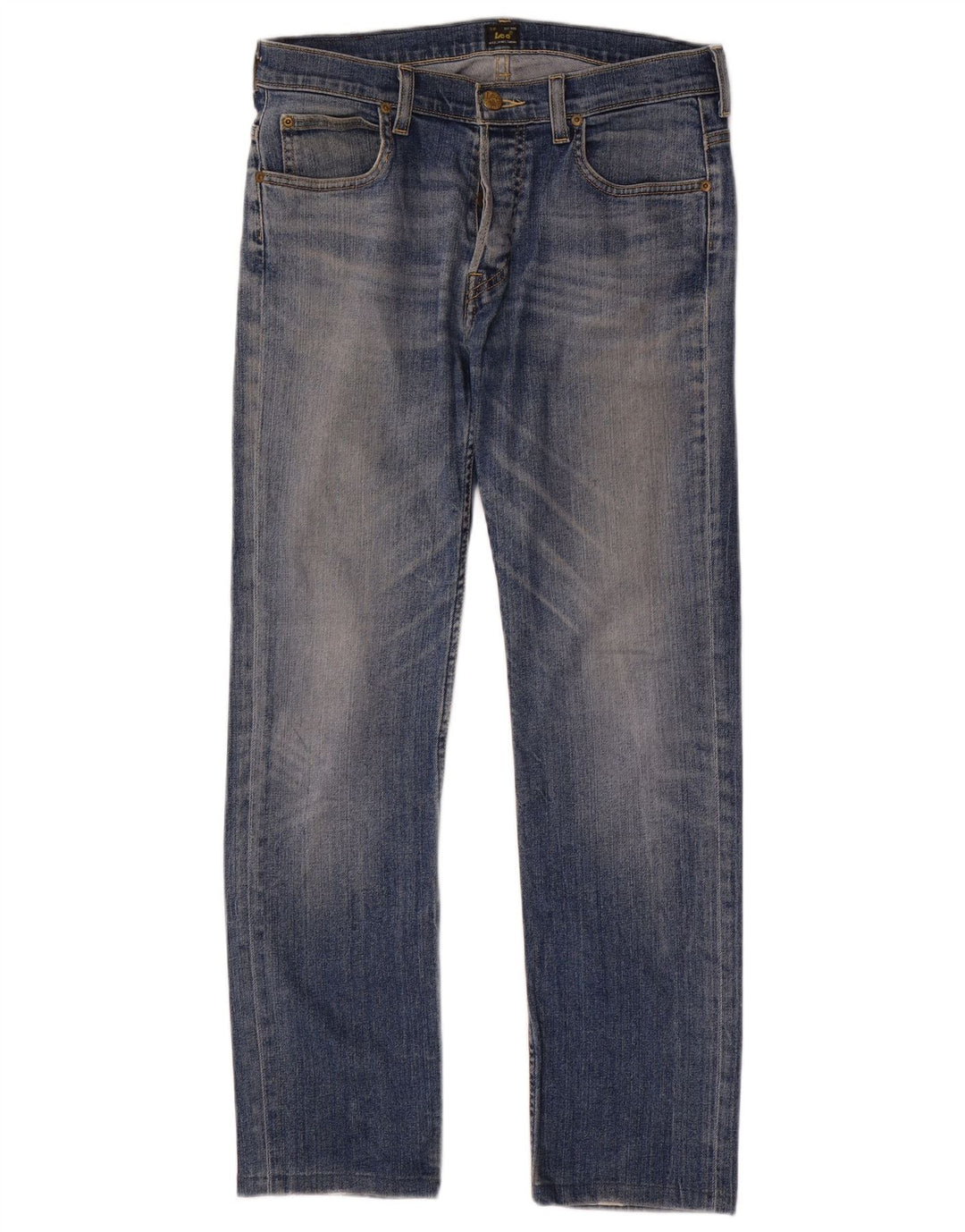 Lee Jean Droit Powell Homme W32 L29 Bleu Coton