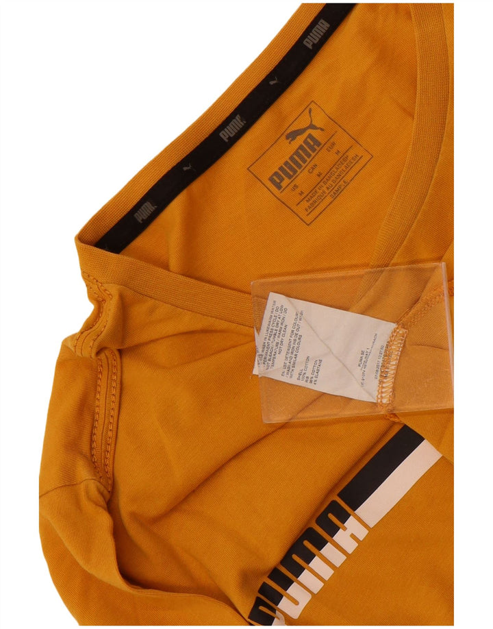 Puma T-Shirt Graphic Homme Jaune Moyen Coton