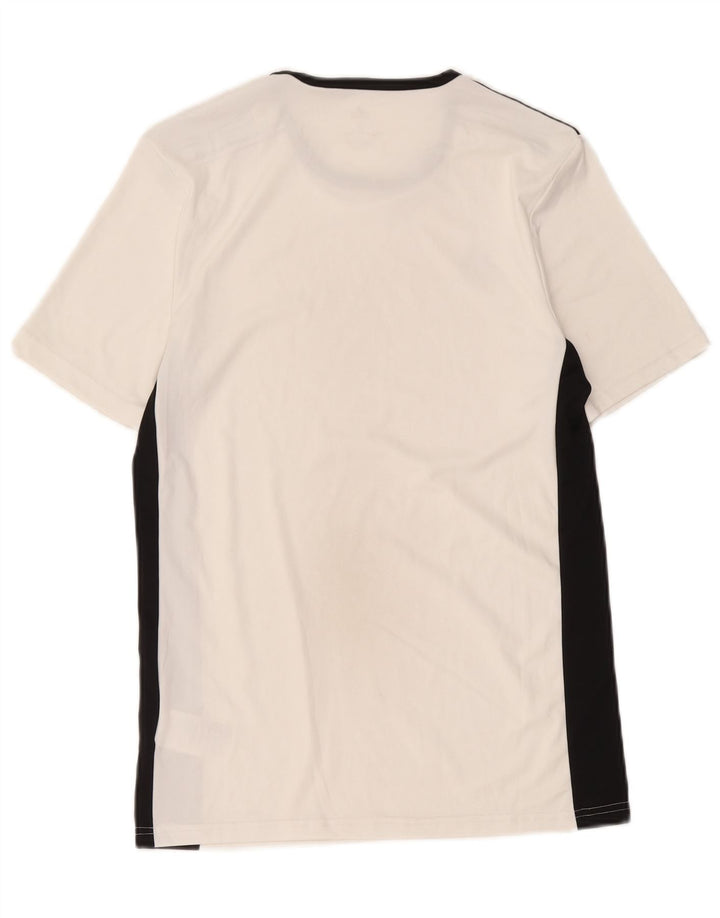 Adidas Hommes Aeroready T-Shirt Haut Petit Blanc Colorblock Polyester