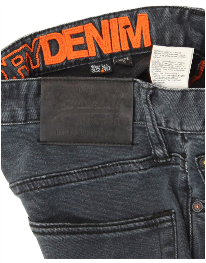 SUPERDRY Jean Slim Homme W32 L30 Bleu Coton