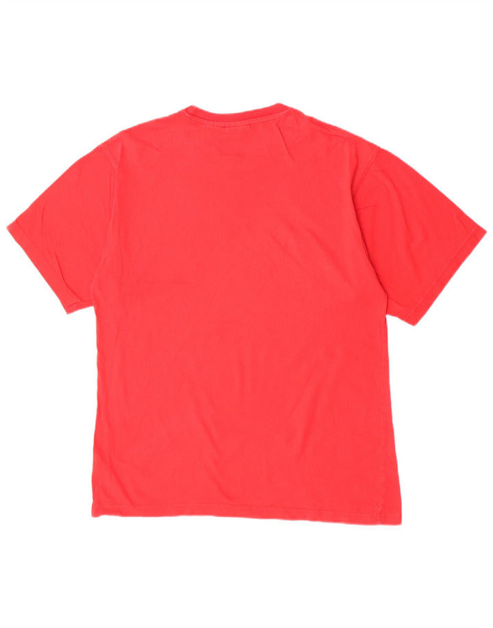 Fila Homme Graphic T-Shirt Top Large Rouge Coton