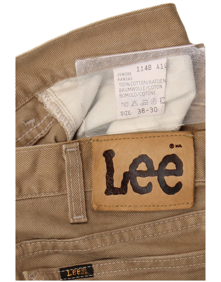 Lee Jean Fuselé Homme W38 L30 Marron Coton