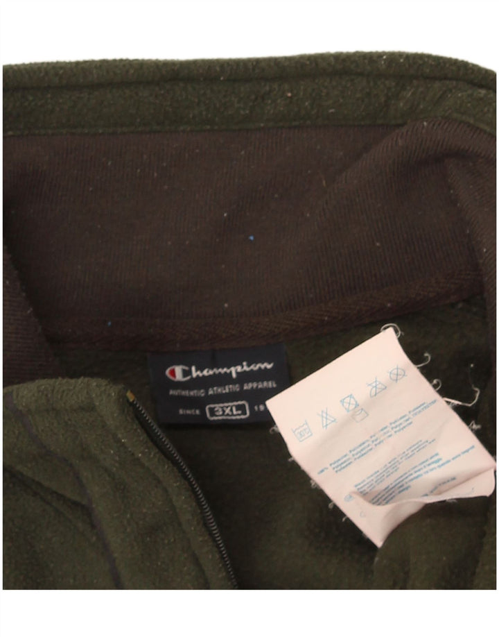 Champion Veste Polaire Homme UK 46 3XL Kaki Polyester