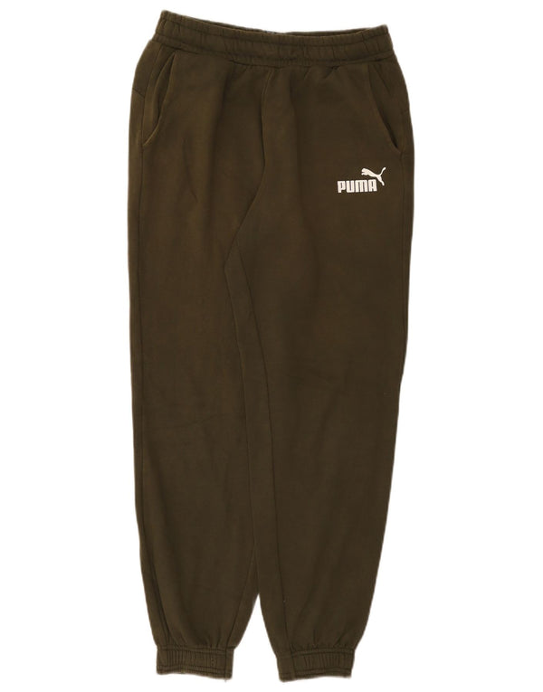 Puma Pantalon de Survêtement Garçon 13-14 ans Kaki Coton