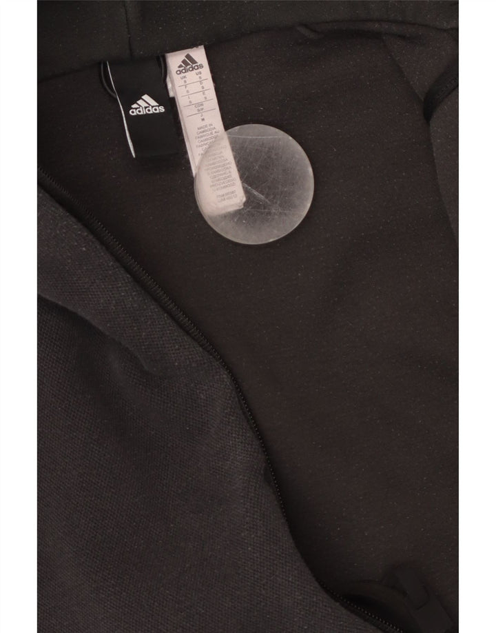 ADIDAS Pull à capuche zippé pour homme Petit coton noir