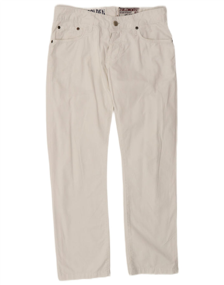 Zu Elements Jean droit stretch femme W31 L27 coton blanc