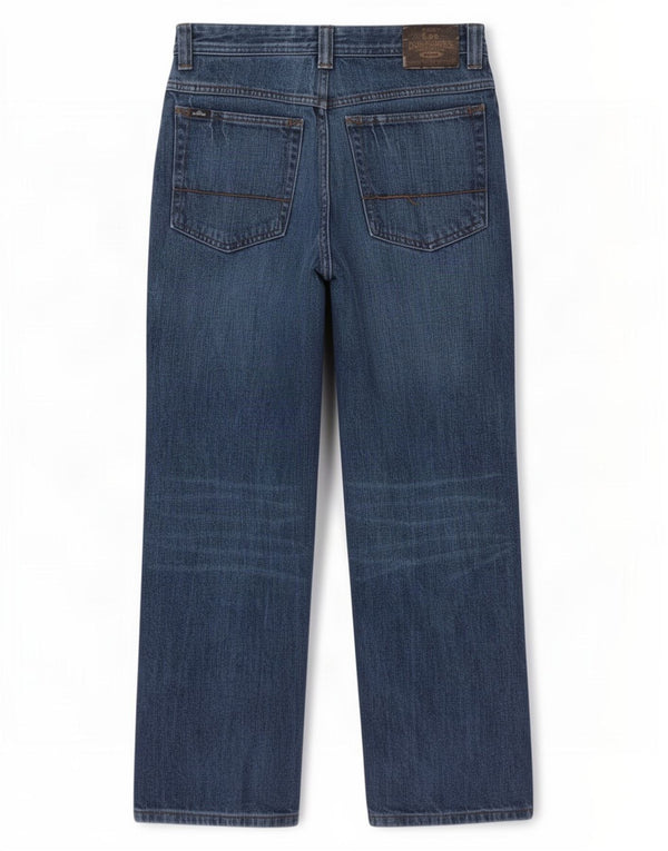 Lee Salopette Jeans Jambe Large Garçon 15-16 Ans W28 L29 Bleu Coton