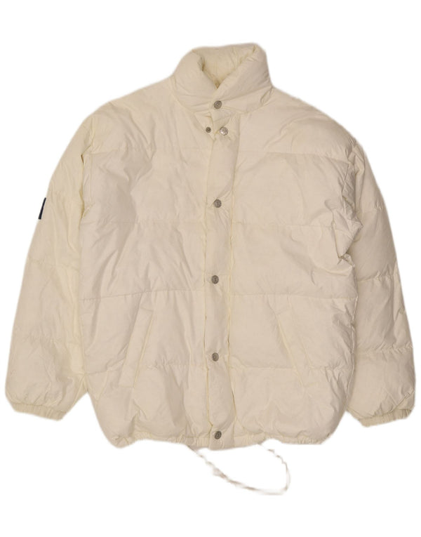 John F Gee Veste rembourrée pour homme UK 40 Large Blanc Polyamide