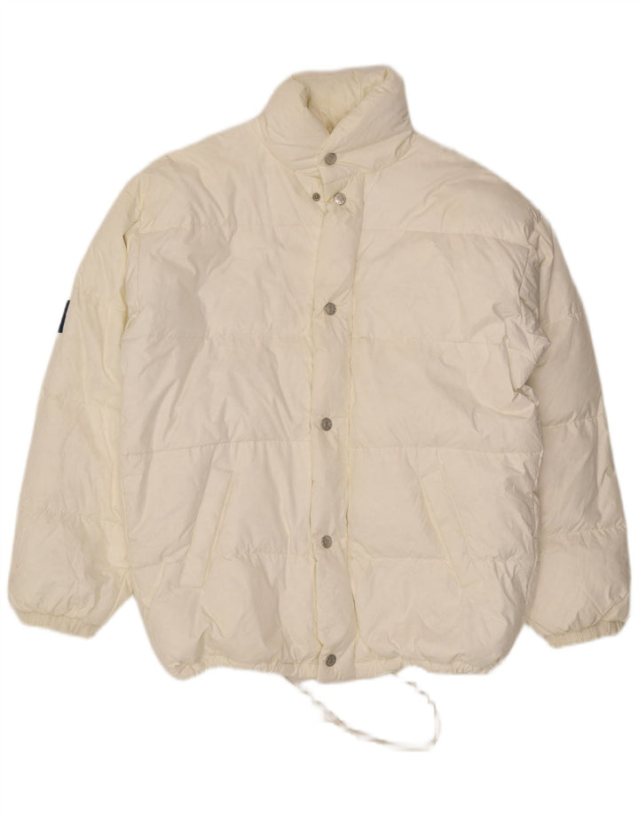 John F Gee Veste rembourrée pour homme UK 40 Large Blanc Polyamide