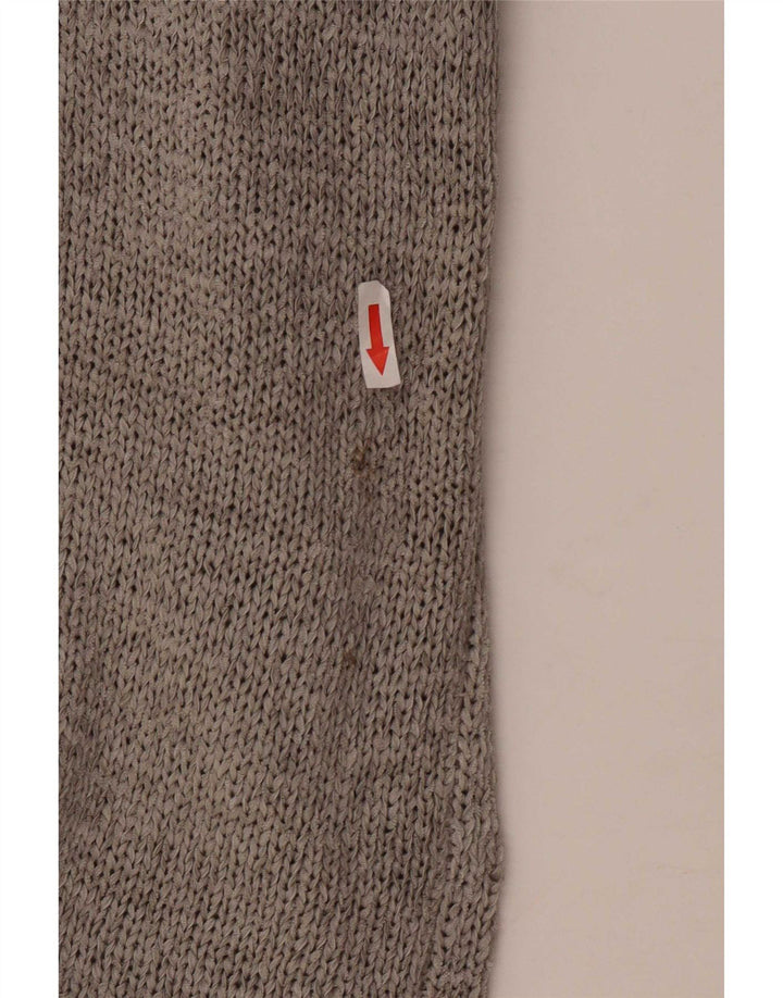Marks & Spencer Pull cardigan ouvert classique pour femme UK 16 Large Gris