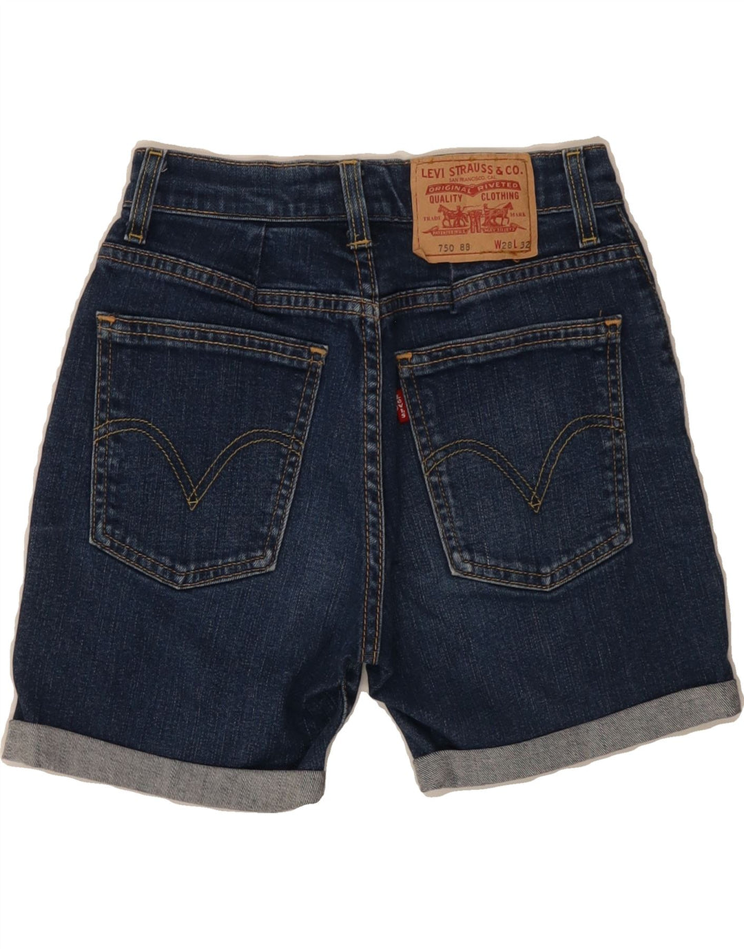 LEVI'S Womens Denim Shorts W28 Medium  Blue Cotton Vintage Levi's and Second-Hand Levi's from Messina Hembry 