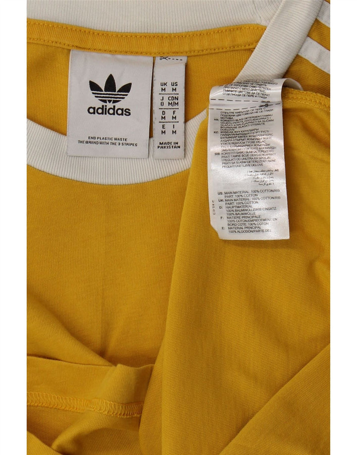 Adidas T-Shirt Homme Haut Jaune Moyen Coton
