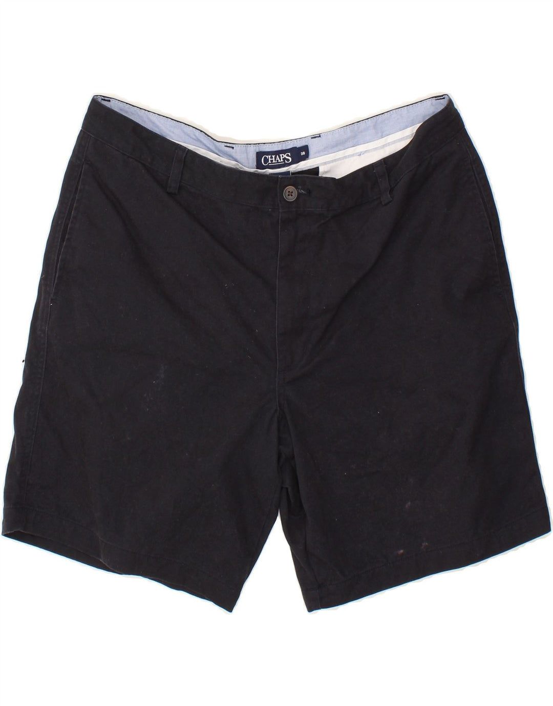 CHAPS Mens Chino Shorts W38 XL Black Cotton Vintage Chaps and Second-Hand Chaps from Messina Hembry 