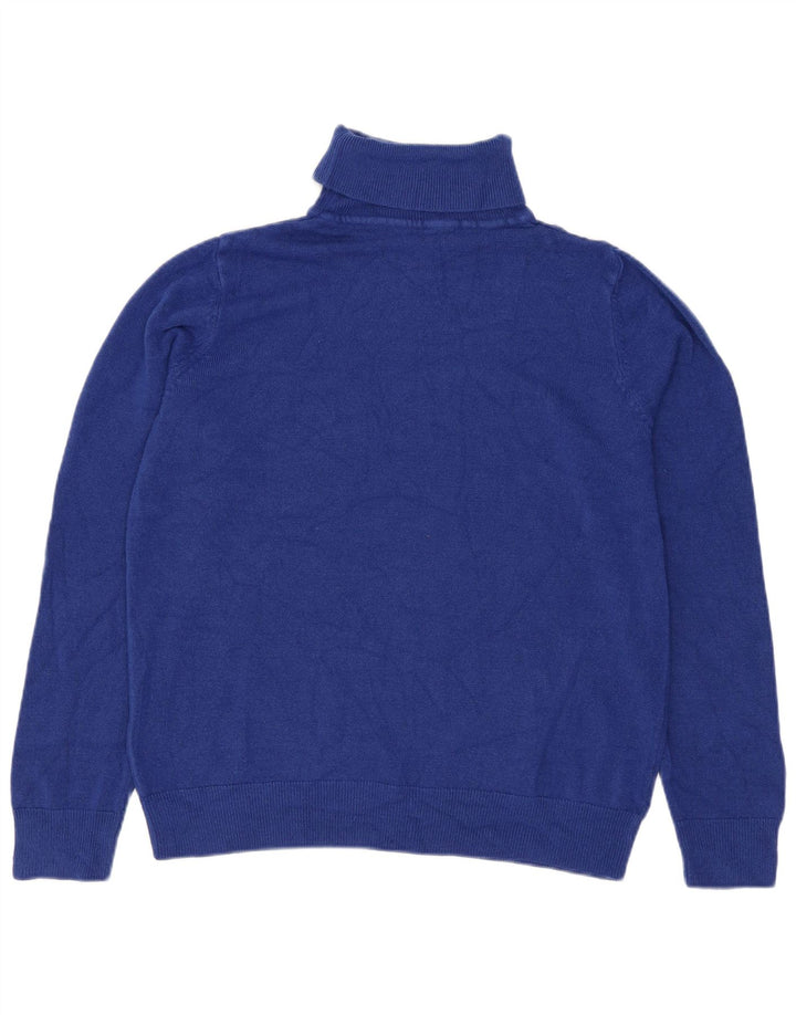 Marks & Spencer Pull col roulé pour femme UK 12 Bleu moyen Acrylique