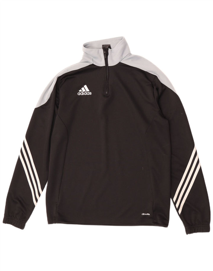 Adidas Haut de Survêtement Climalite Pull Homme Noir Moyen Colorblock
