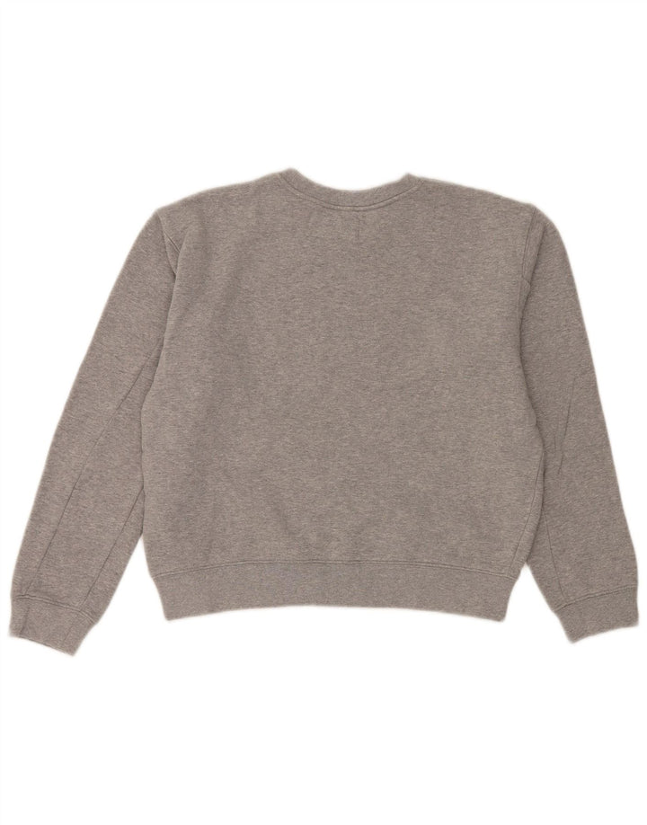 Replay Sweat-shirt oversize graphique pour femme UK 10 petit coton gris