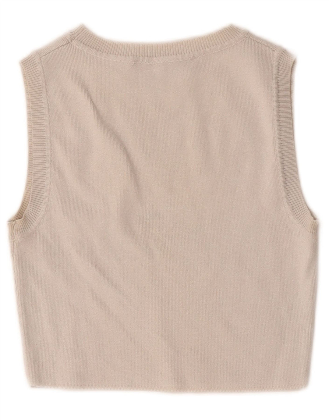Zara Femme Crop Débardeur UK 12 Medium Off White