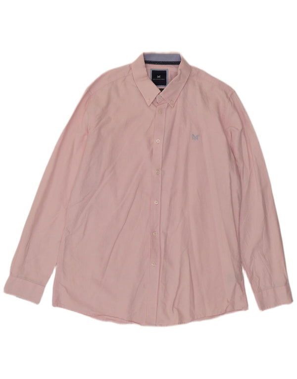 Crew Clothing Mens Slim Fit Shirt XL Pink Cotton