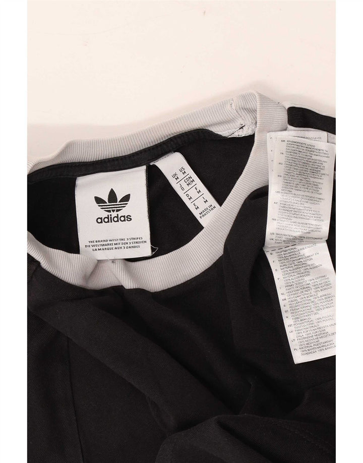 Adidas T-Shirt Homme Haut Noir Moyen Coton