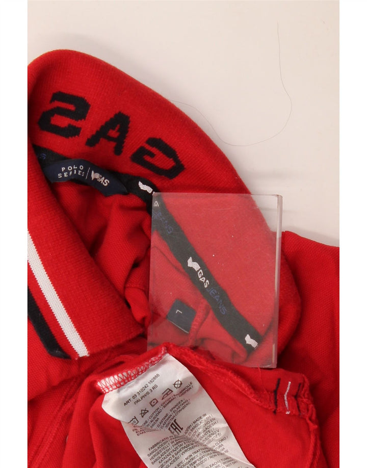 GAS Polo Garçon 15-16 ans Grand Rouge Coton