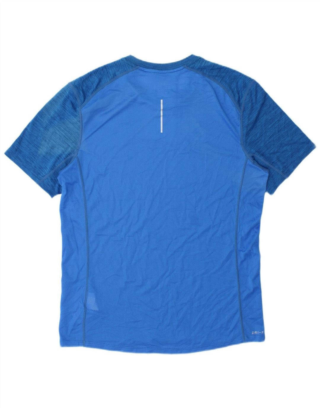 NIKE Mens Dri Fit T-Shirt Top Medium Blue Polyester