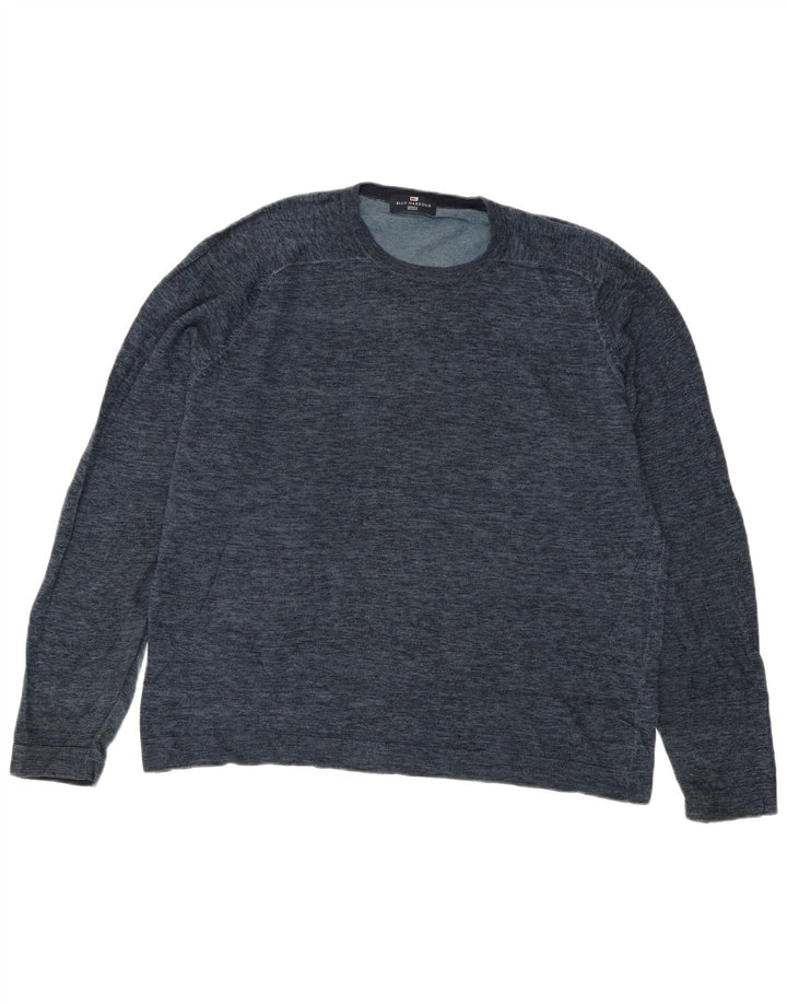 Marks & Spencer Pull à col rond Blue Harbour pour homme, grand bleu marine