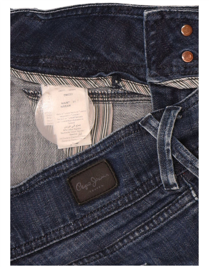 PEPE Jeans Short en Jean Femme W31 Bleu Marine Moyen Coton