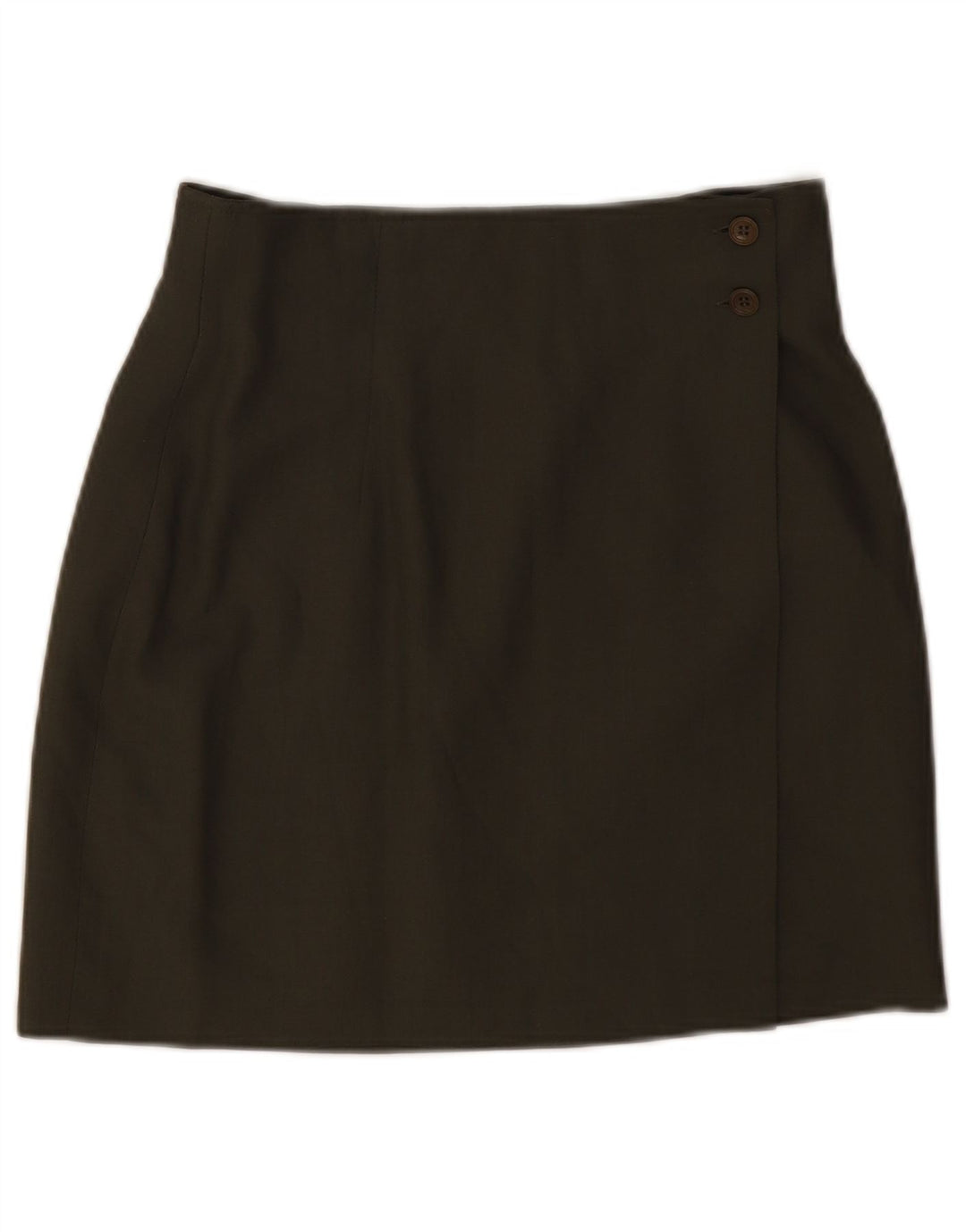 Sisley Jupe Portefeuille W28 Kaki Moyen Viscose Femme