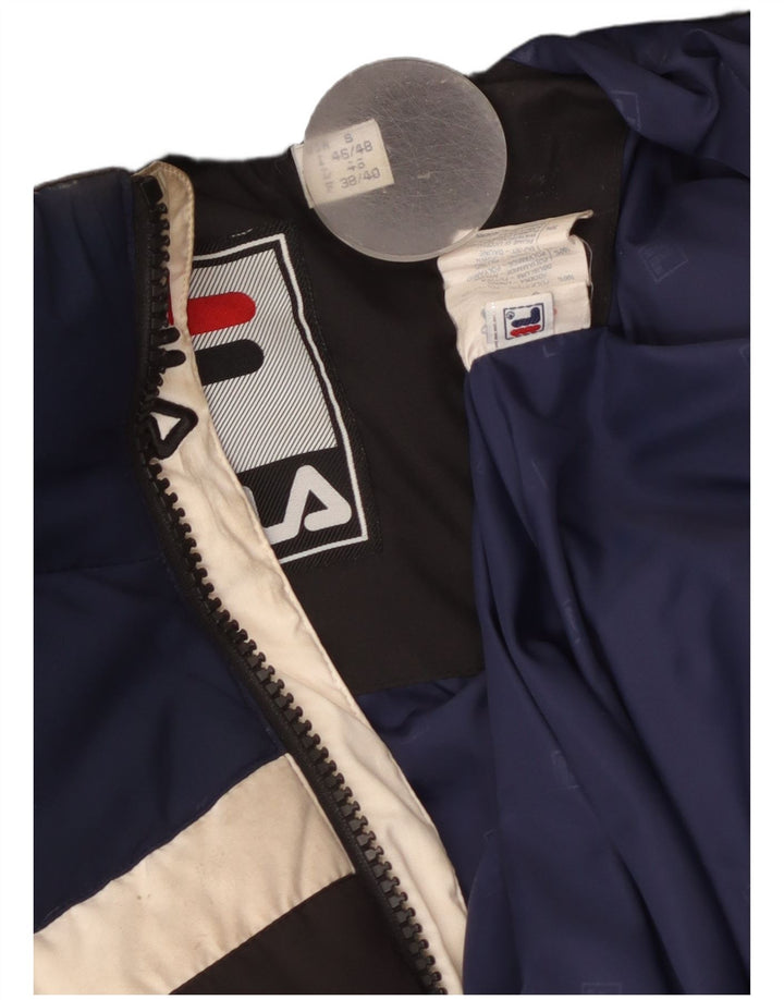 Fila Veste matelassée pour homme UK 36 Small Noir Colorblock Polyester