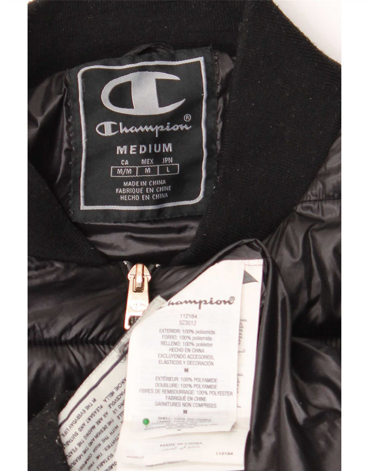 Champion Manteau rembourré pour homme UK 38 Medium Noir Polyamide