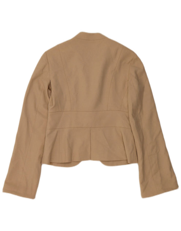 PATRIZIA PEPE Veste Blazer Femme IT 40 Petite Laine Beige