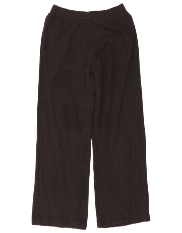 Zara Pantalon large en tricot pour femme Medium W28 L28 Coton noir