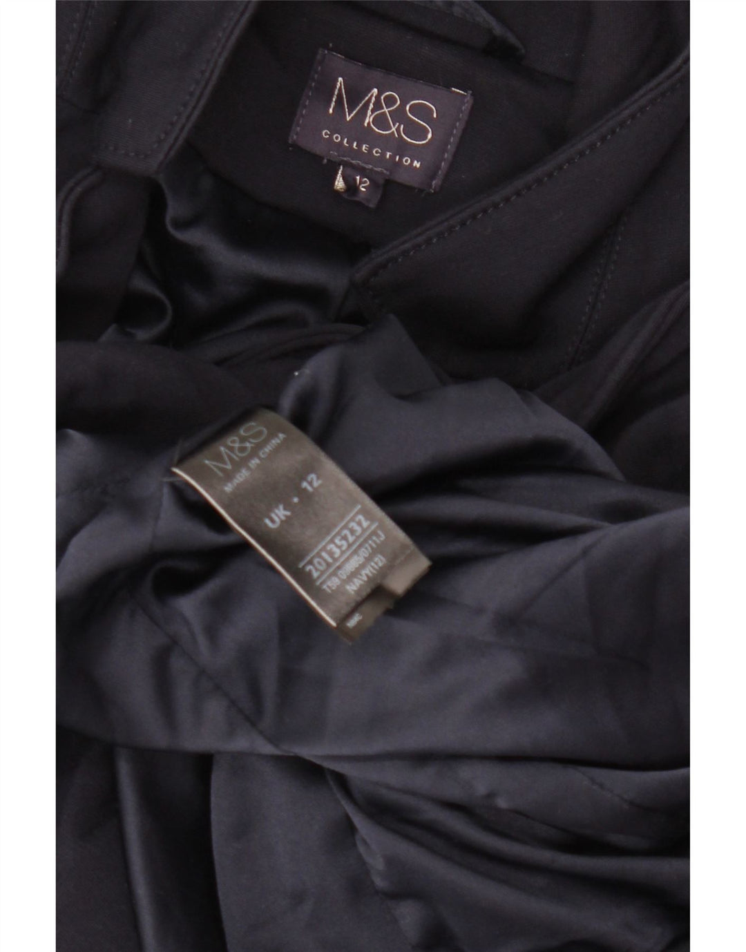 Marks & Spencer Veste blazer à 1 bouton pour femme UK 12 Bleu marine moyen