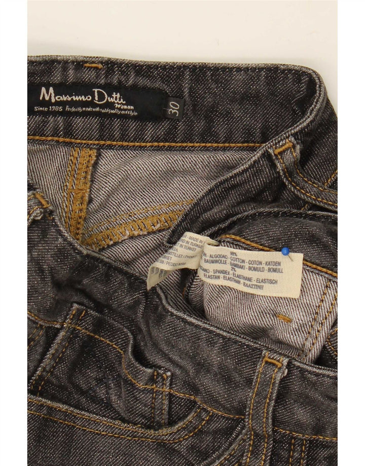Massimo Dutti Jean droit femme W30 L30 Gris Coton