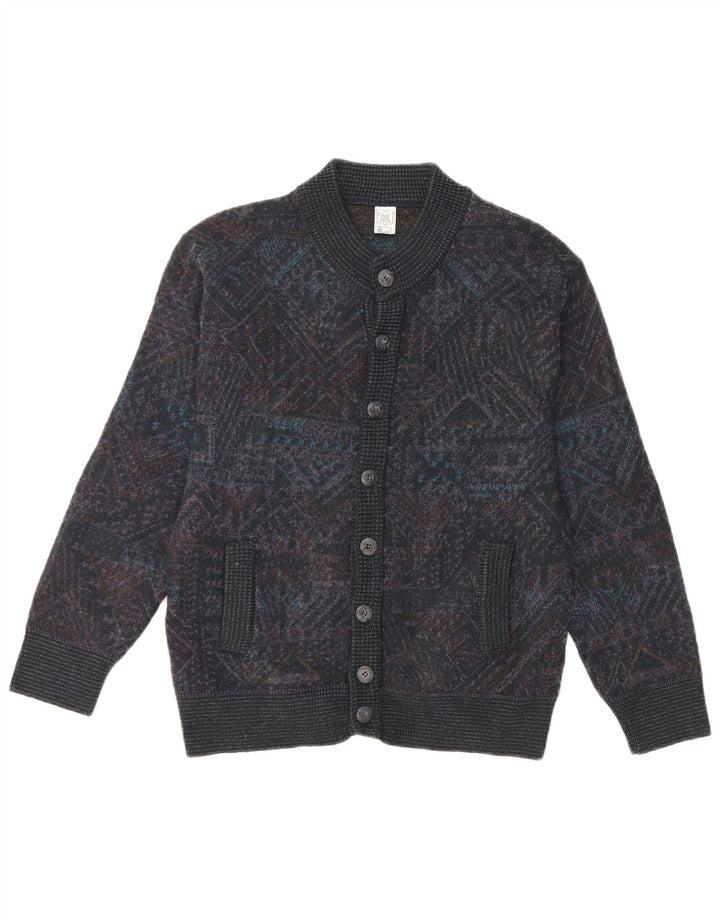 Maglificio Cardigan Homme Pull Petit Gris Géométrique Acrylique
