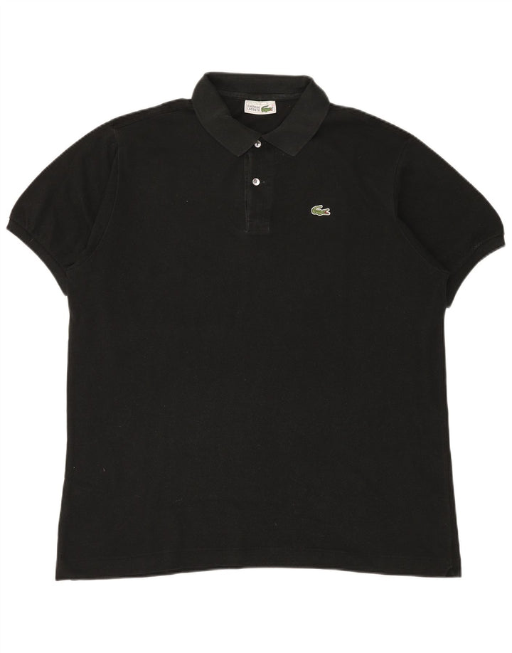 LACOSTE Polo Homme Taille 6 XL Coton Noir