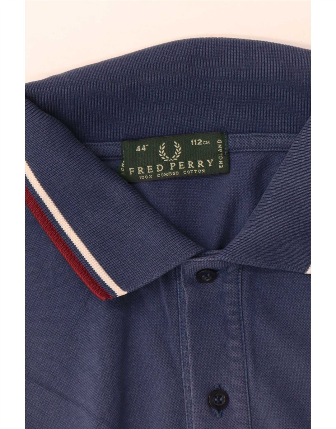 Fred Perry Polo Homme Bleu Marine Moyen Rayé Coton