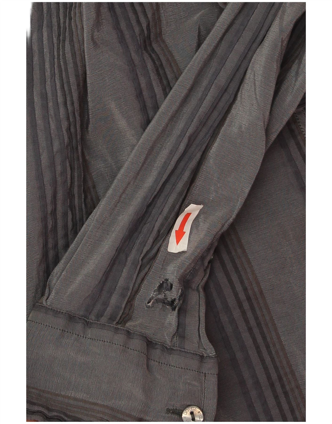 Dolce & Gabbana Chemise Homme Taille 16 41 Grand Gris Rayé