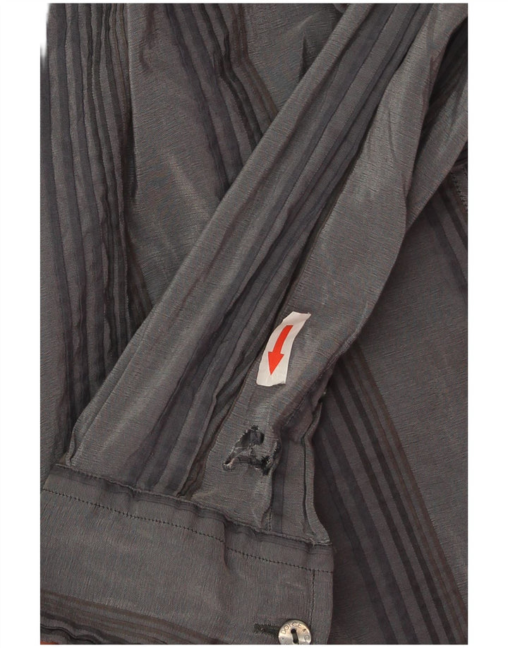 Dolce & Gabbana Chemise Homme Taille 16 41 Grand Gris Rayé