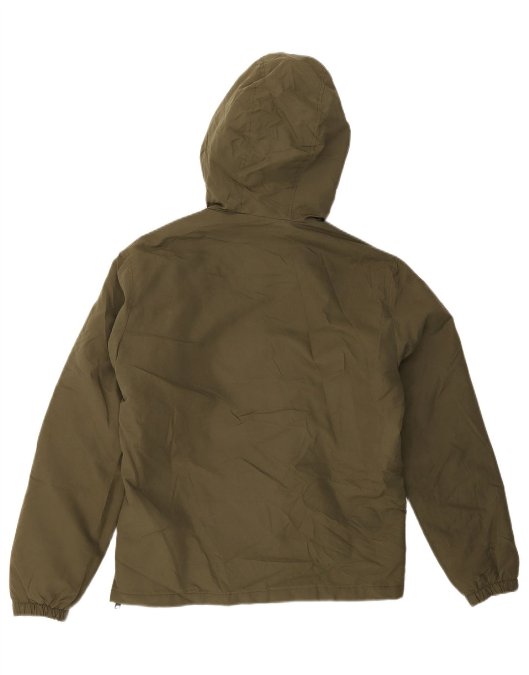 JACK & JONES Mens Hooded Anorak Jacket UK 40 Large Khaki Polyester Vintage Jack & Jones and Second-Hand Jack & Jones from Messina Hembry 