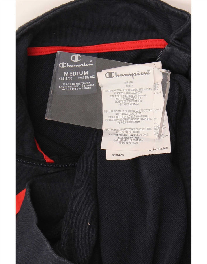 Champion Veste de survêtement graphique pour garçon 9-10 ans Bleu marine moyen