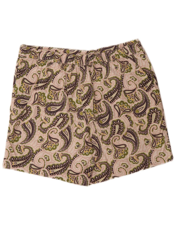 Boden Short décontracté pour femme UK 16 Large W34 Coton cachemire multicolore