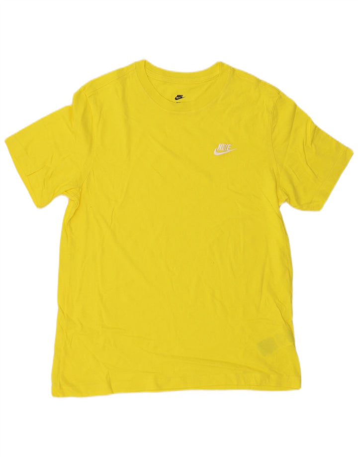 Nike T-Shirt Homme Coton Jaune Moyen