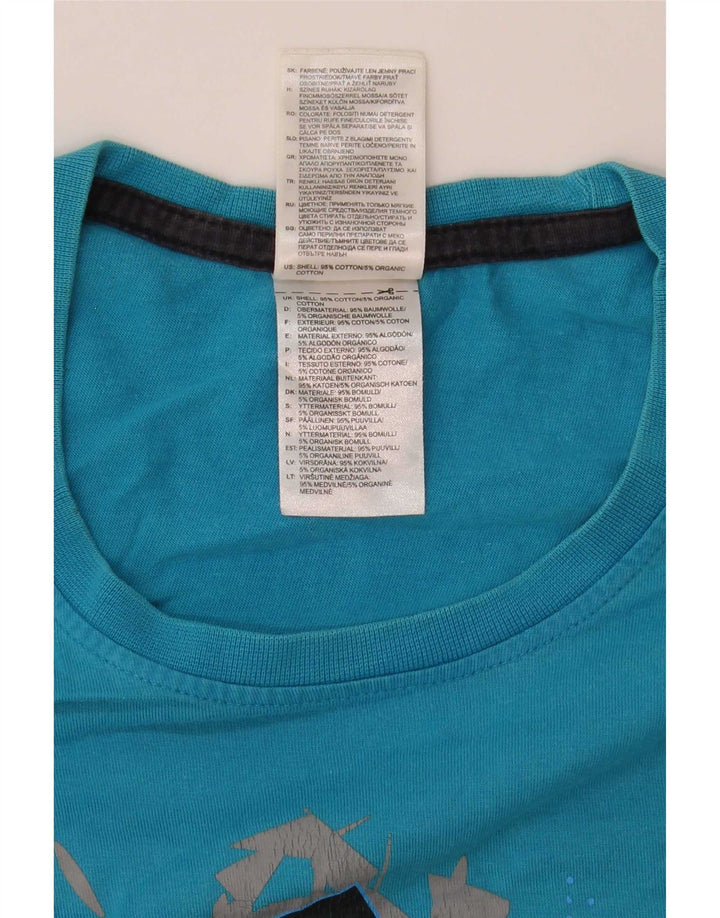 Adidas T-Shirt Graphique Homme Bleu Moyen Coton